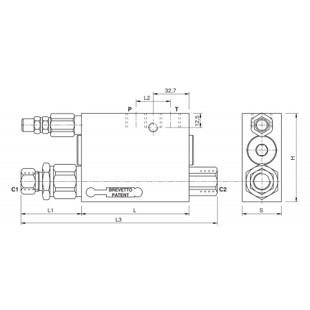 ZAWÓR HYDRAULICZNY DO PŁUGA OBROTOWEGO VRAP 60/80 WŁOSKI